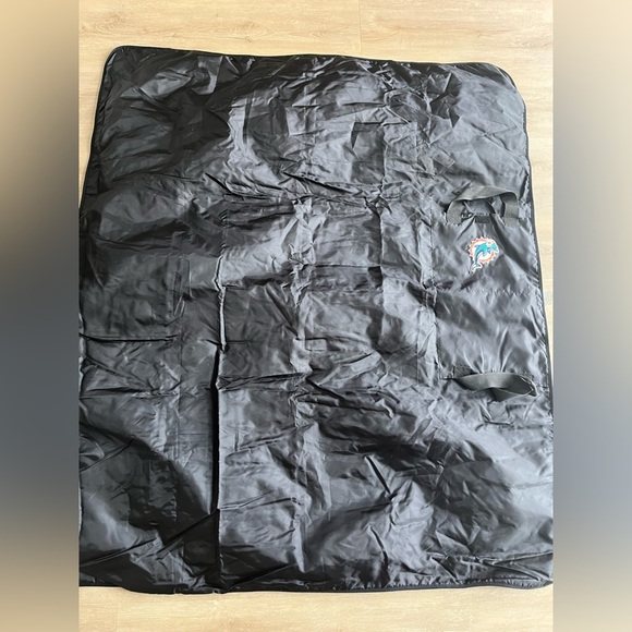 Vintage Miami Dolphins Beach Picnic Blanket 56 x 47 inches Fleece Nylon Old Logo - Picture 3 of 4